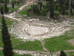 Греция. Афины. Развалины театра Диониса. Греция. Афины. Развалины театра Диониса.
