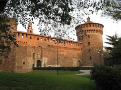 Италия. Замок Сфорца — бывшая резиденция миланских герцогов династии Сфорца.