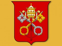 Герб Ватикана. Рим. Италия