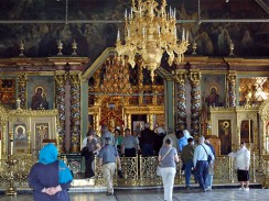 Россия. Сергиев Посад. Интерьер церкви преподобного Сергия в Троице-Сергиевой Лавре