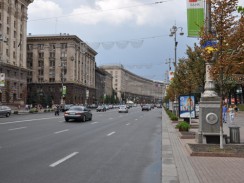 Крещатик — главная улица Киева. Украина.